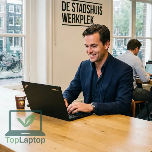 Lenovo ThinkPad L480 Laptop in gebruik in koffieshop