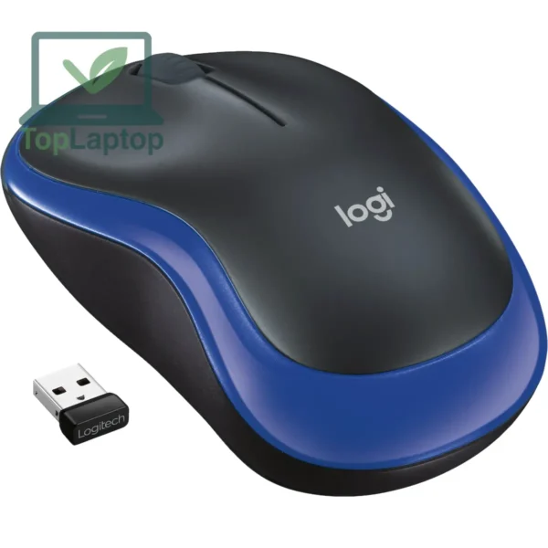 Logitech M185 Muis Zwart-Blauw