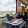 HP Elitebook 830 G6 Laptop Lifestyle in de trein